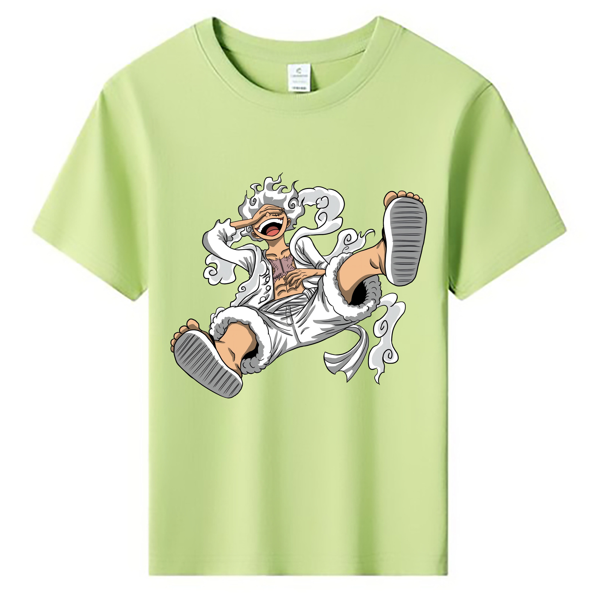 ワンピース モンキー・D・ルフィ ONE PIECE Monkey D. Luffy 綿100％キッズTシャツ（フロントプリント）